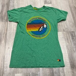Aviator Nation Green Short Sleeve Tee